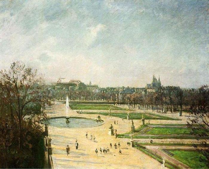 Camille Pissarro Tuileries Gardens, Afternoon, Sun oil painting image